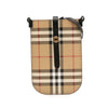 Burberry House Check Coated Canvas Phone Pouch Crossbody Secondhand