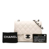 Secondhand Chanel Mini Square Classic Crumpled Calfskin Single Flap