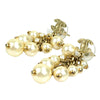 Chanel CC Gold Plated Faux Pearl Tassel Drop Push Back Closure Secondhand