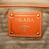 Prada Saffiano Trimmed Canvas Canapa Logo Satchel Secondhand
