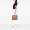 Prada Saffiano Trimmed Canvas Canapa Logo Satchel Secondhand