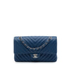Chanel Medium Classic Chevron Caviar Double Flap Secondhand