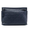 LOEWE Embossed Anagram Leather Repeat T Clutch Secondhand