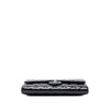 Chanel CC Quilted Patent Striated Flap Clutch with Chain Secondhand