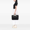 Prada Vernice Trimmed Tessuto Chain Tote Secondhand