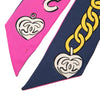 Chanel Coco Charms Print Silk Slim Bandeau Scarf Secondhand