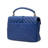 Saint Laurent Medium Quilted Chevron Sheepskin College Satchel Secondhand