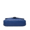 Saint Laurent Medium Quilted Chevron Sheepskin College Satchel Secondhand