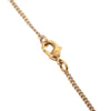 Chanel CC Gold Plated Strass Quilted Pendant Necklace Secondhand