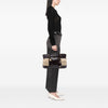 Gucci GG Canvas and Crocodile Embossed Calfskin Secret Handbag Secondhand