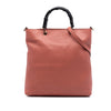 Gucci Tall Calfskin Bamboo Shopper Tote Secondhand