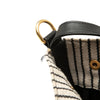 Saint Laurent Striped Canvas Rive Gauche Bucket Bag Secondhand