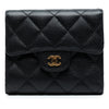Chanel CC Quilted Caviar Compact Flap Wallet Secondhand