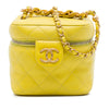 Chanel Small CC Quilted Lambskin Vanity Case With Chain Secondhand