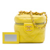 Chanel Small CC Quilted Lambskin Vanity Case With Chain Secondhand