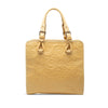 Celine Spiraling Macadam Embossed Leather Top Handle Bag Secondhand