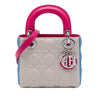 Dior Mini Tricolor Lambskin Cannage Lady Dior Secondhand
