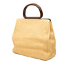 Chanel CC Raffia Wood Top Handle Tote Secondhand