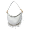 LOEWE Small Leather Fringe Luna Hobo Secondhand