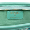 Chanel Quilted Tweed PVC Logo Wristlet Clutch Secondhand