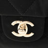 Chanel Large CC Quilted Velvet Effect Nylon Bowling Bag Secondhand