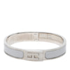 Hermès Palladium Plated Enamel Jet Bracelet Secondhand