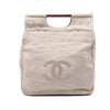 Chanel CC Canvas Tortoise Handle Tote Secondhand