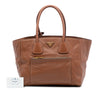 Prada Soft Calf Front Pocket Open Convertible Tote Secondhand