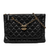 Chanel CC Quilted Lambskin Double Zip Crossbody Secondhand