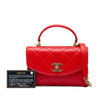 Chanel Small Quilted Lambskin Trendy Spirit Top Handle Bag Secondhand