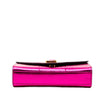 Saint Laurent Small Metallic Python Embossed Leather Monogram Envelope Bag Secondhand
