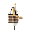 Burberry Plaid Tweed Tote Secondhand