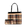 Burberry Plaid Tweed Tote Secondhand