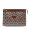 Celine C Carriage Coated Canvas Clutch Secondhand