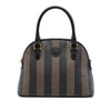 Fendi Pequin Coated Canvas Dome Satchel Secondhand