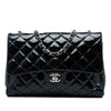 Chanel Large CC Quilted Patent Double Compartment Flap Secondhand