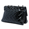 Chanel Large CC Quilted Patent Double Compartment Flap Secondhand