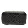 Chanel Small Lambskin So Black Top Handle Vanity Case with Chain Secondhand