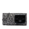 Chanel Monochrome Tweed Embellished Mineral Nights Pochette Wristlet Secondhand
