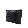 Chanel CC Quilted Lambskin Pouch with Mini Flap Purse Secondhand