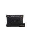 Chanel CC Quilted Lambskin Pouch with Mini Flap Purse Secondhand