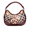Secondhand Burberry Small Nova Check Coated Canvas Stars Hernville Hobo
