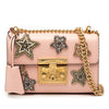 Gucci Small Crystal Embellished Leather Star Padlock Crossbody Secondhand