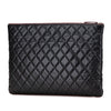 Chanel Large Quilted Caviar O Case Clutch Secondhand