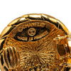 Chanel Gold Plated CC Round Clip On Earrings Secondhand