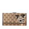 Gucci GG Canvas Guccioli Brando Chihuahua Continental Wallet Secondhand
