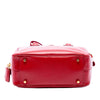 Prada Small Saffiano Vernice Square Bauletto Satchel Secondhand