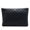 Chanel Large Quilted Caviar O Case Clutch Secondhand