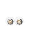 Secondhand Chanel Resin CC Button Push Back Earrings