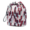 Prada Tessuto Lipstick Print Drawstring Pouch Secondhand
